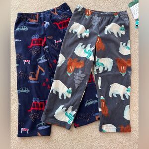 Toddler Boys Carters Pajama Pants 5T (2 Pairs)